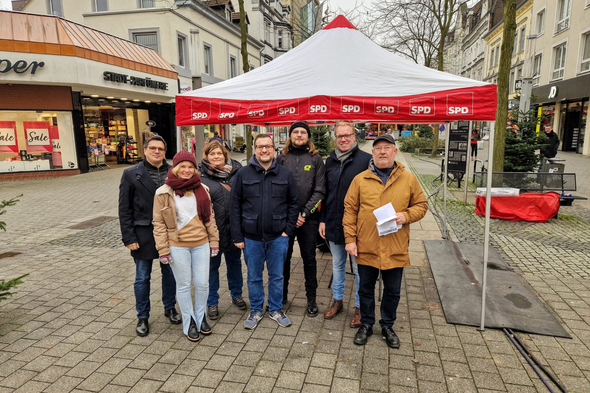 Stand Am Kugelbrunnen Spd Herne Mitte